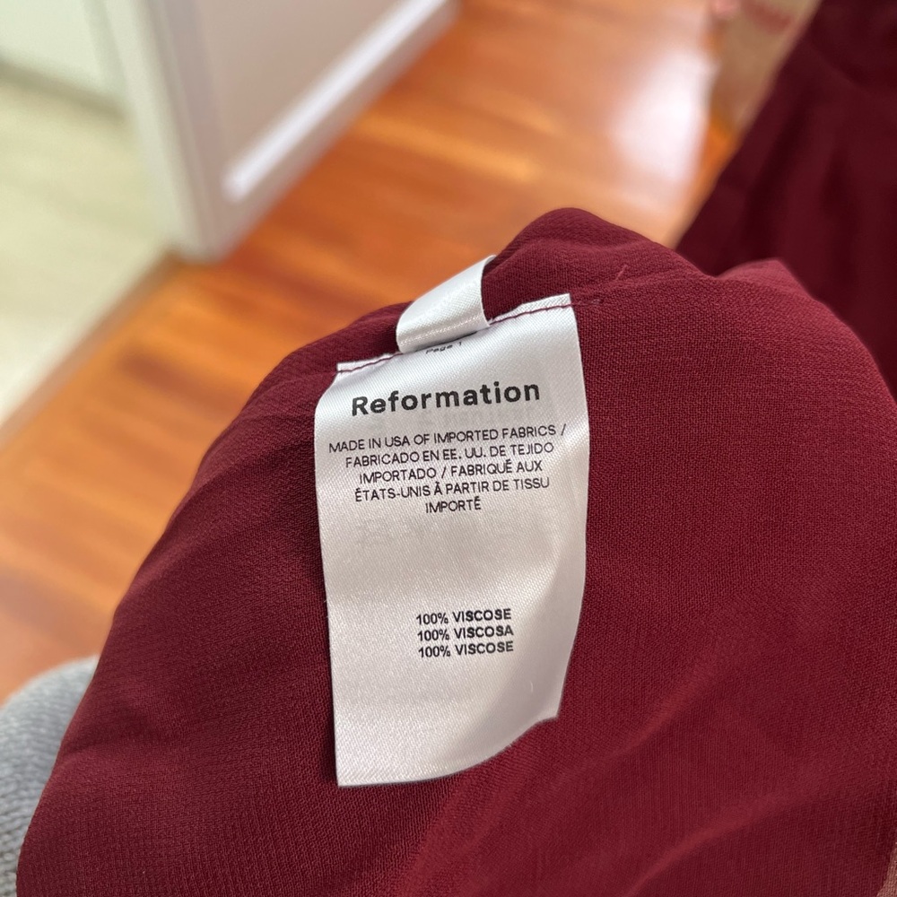 Reformation Alfred Red Jumpsuit 2P - Picture 11 of 12